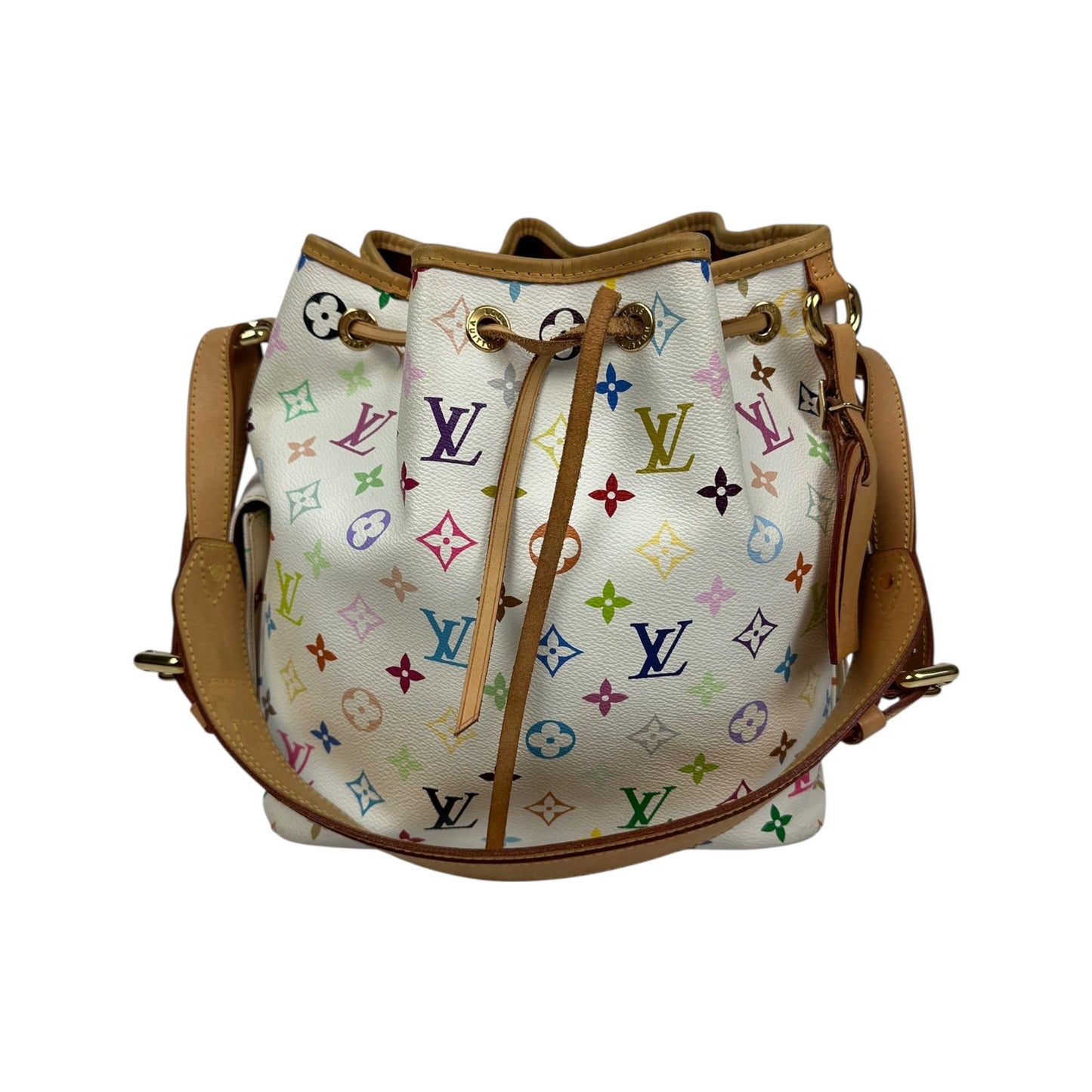 Louis Vuitton Sac Noe Murakami Handtasche weiß / bunt