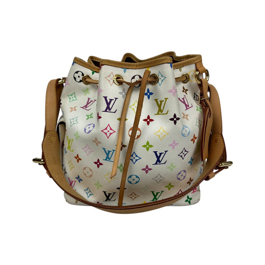 Louis Vuitton Sac Noe Murakami Handtasche weiß / bunt