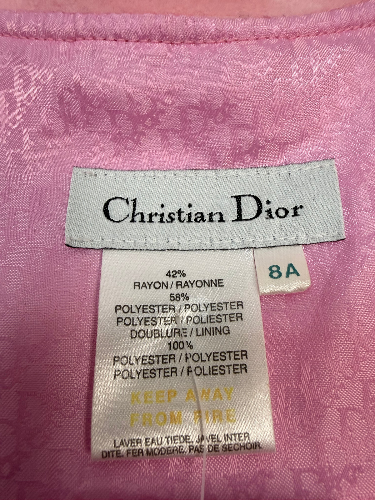 Vintage Christian Dior Baby Jacke