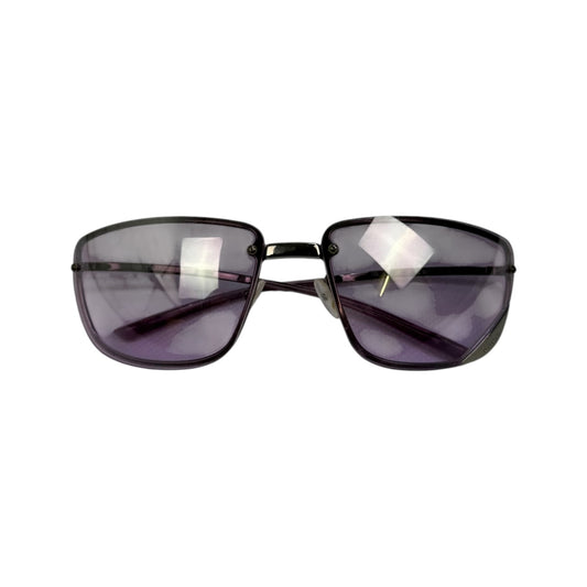 Vintage Gucci Sonnenbrille Silber / lila
