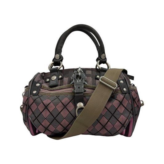 Vintage GG&L Mirror Me Tasche rot / grau