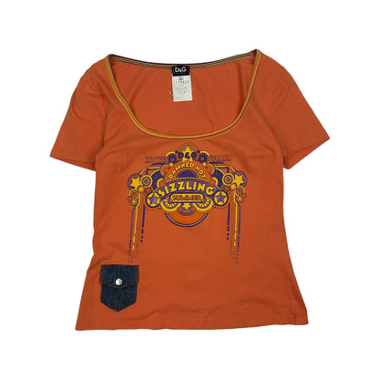 Vintage Dolce & Gabbana T-Shirt orange Damen L