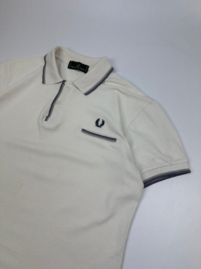Vintage Fred Perry Polohemd weiß/creme Gr. XL