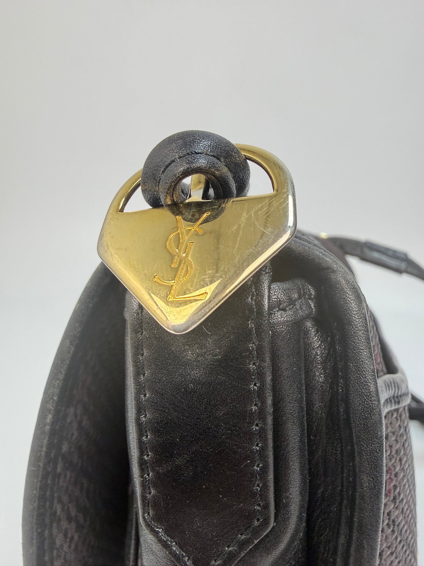 Vintage Yves Saint Laurent Schultertasche braun