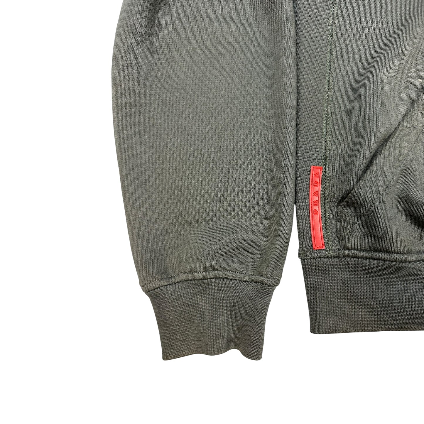 Vintage Prada Hoodie dunkelgrün M