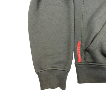 Vintage Prada Hoodie dunkelgrün M