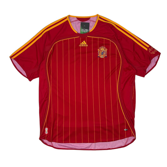 Vintage Adidas Spanien Fußballtrikot rot XL