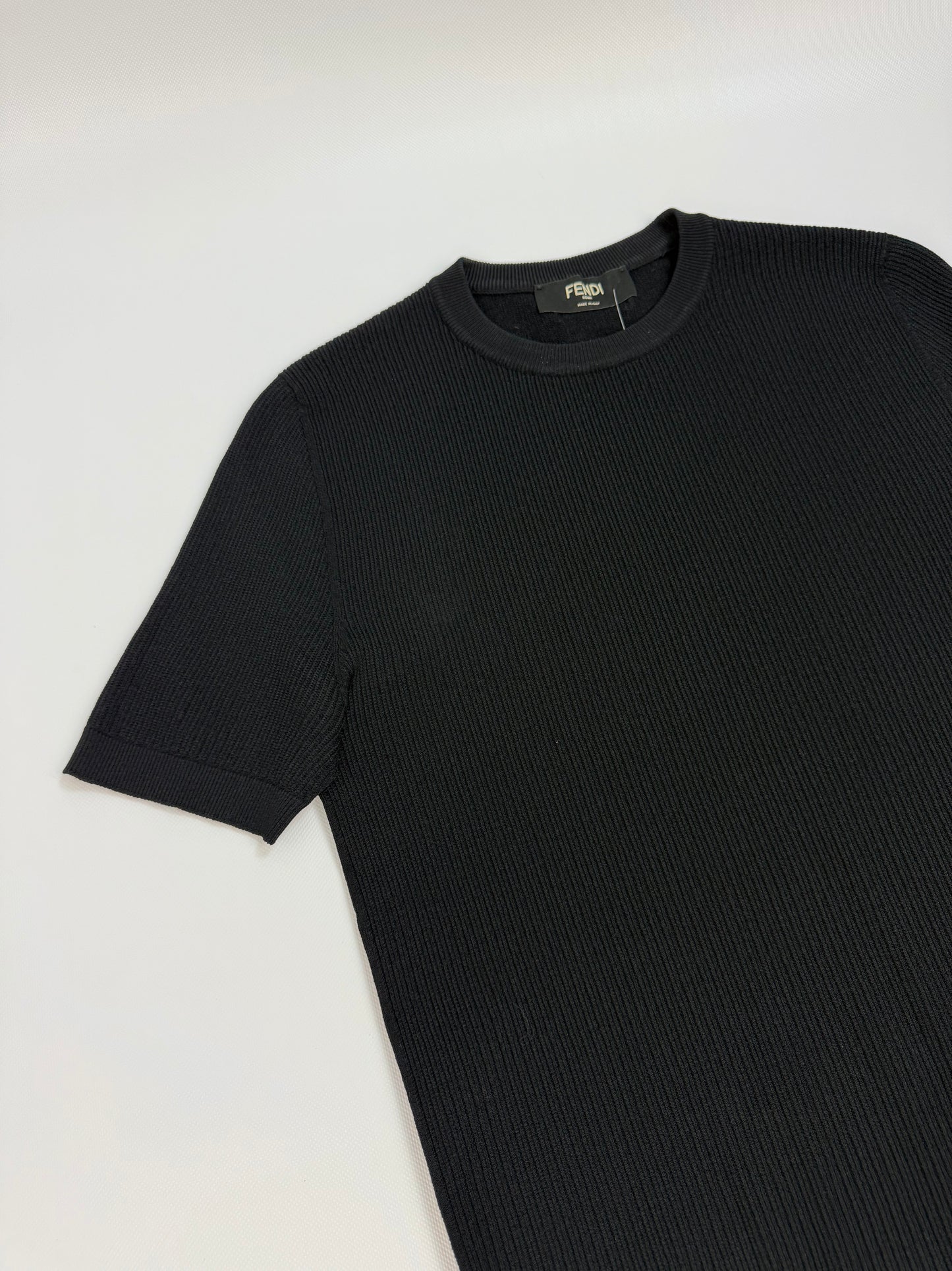 Fendi Slim Fit T-Shirt schwarz Gr. 46