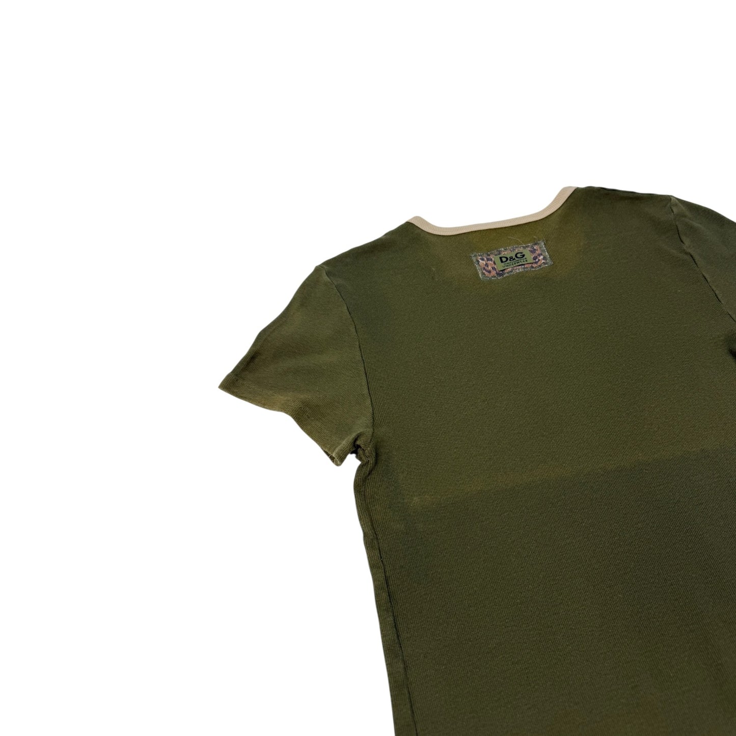 Vintage Dolce & Gabbana Top dunkelgrün Gr. M