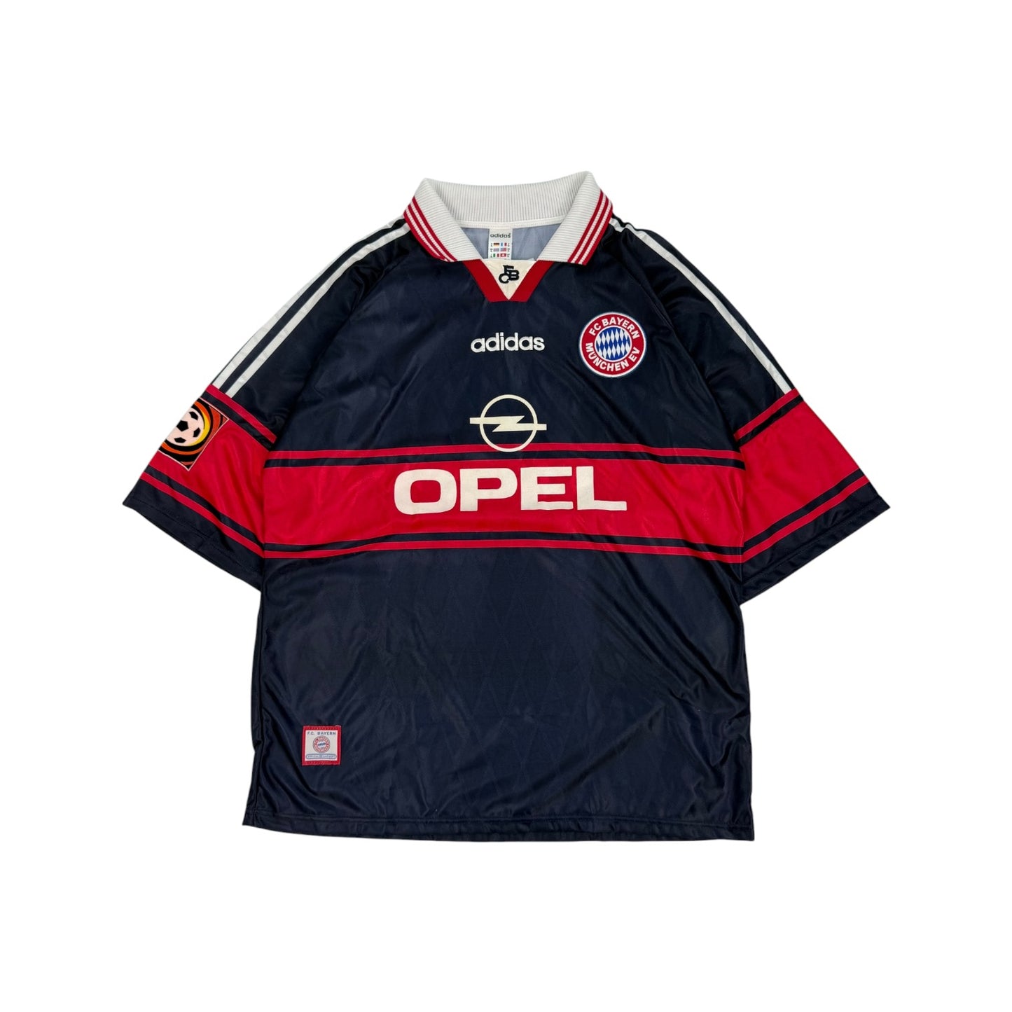 Vintage FC Bayern Fußballtrikot Matthäus dunkelblau Gr. XL