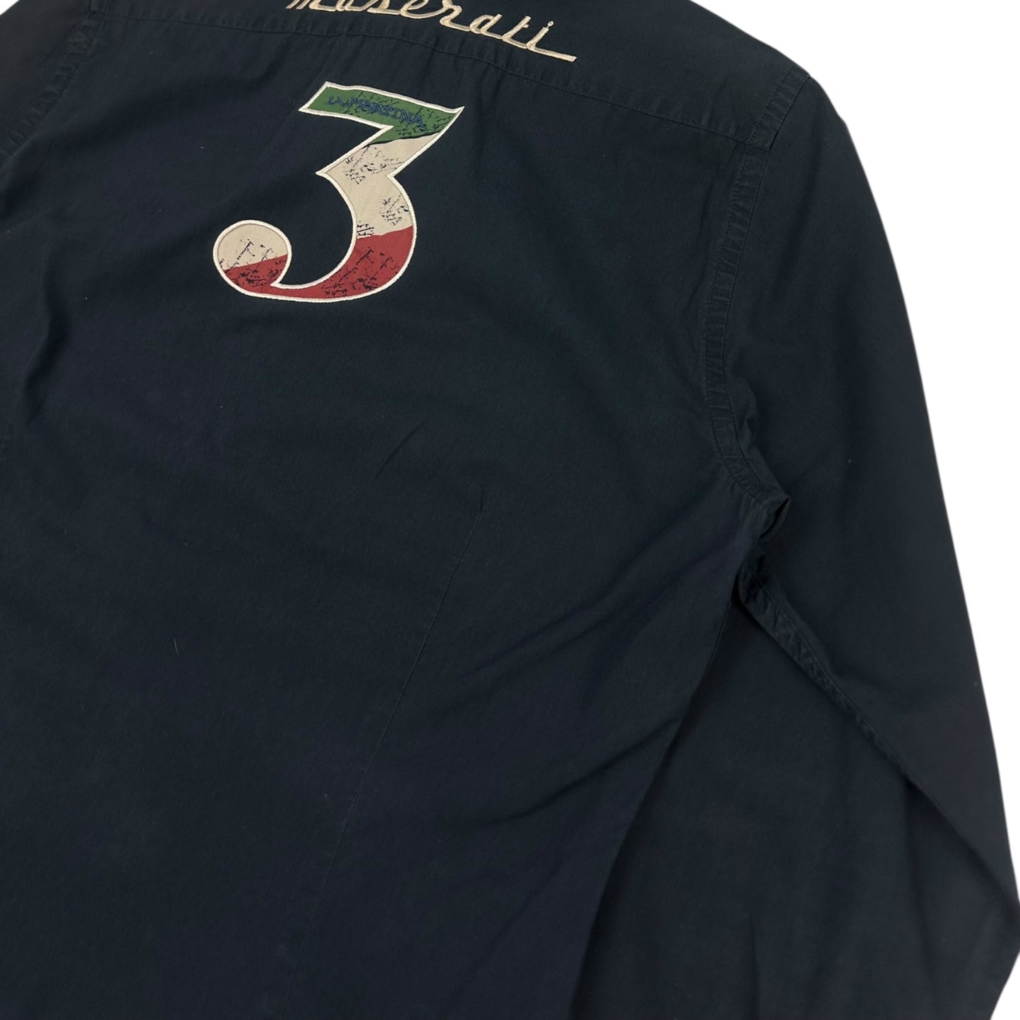 Vintage La Martina x Maserati Hemd Navy blau M
