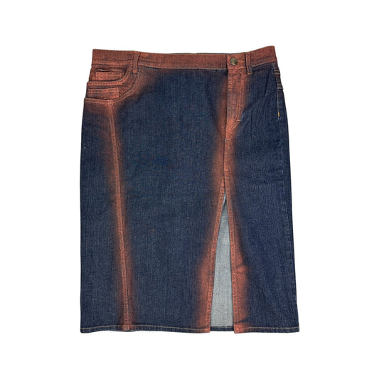 Vintage Just Cavalli Jeans Rock blau / bronze 44