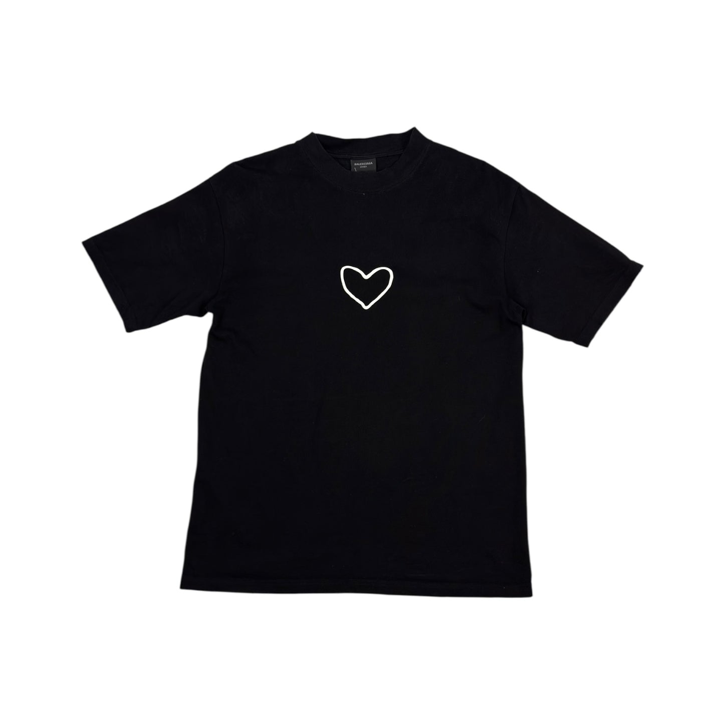 Balenciaga Heart T-Shirt schwarz L