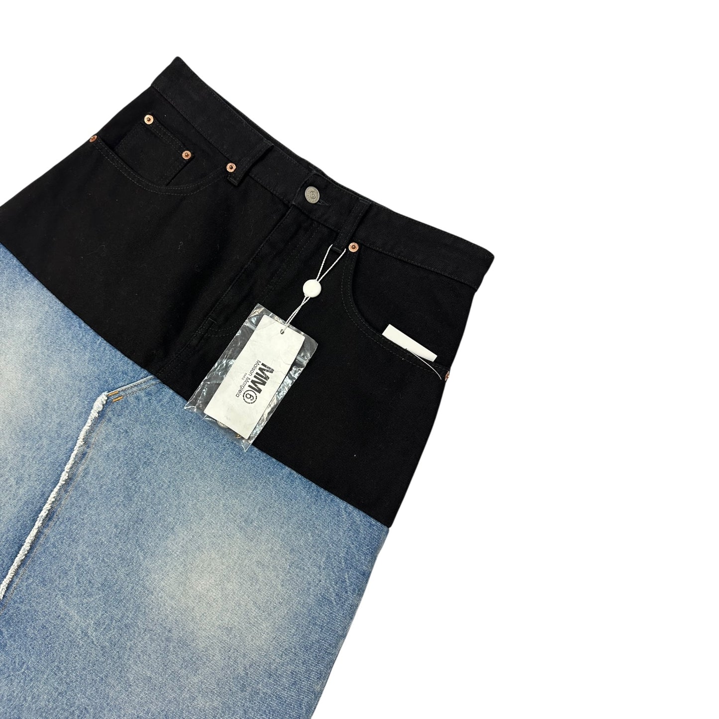 Masion Margiela Denim Rock schwarz / blau 42