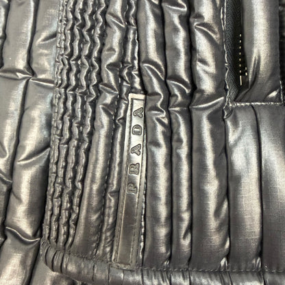 Vintage Prada Nylon Jacke schwarz Gr. 54 / L
