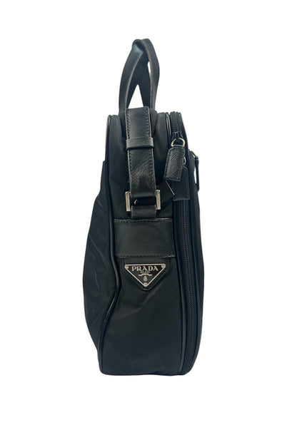 Prada Laptop- Umhängetasche schwarz