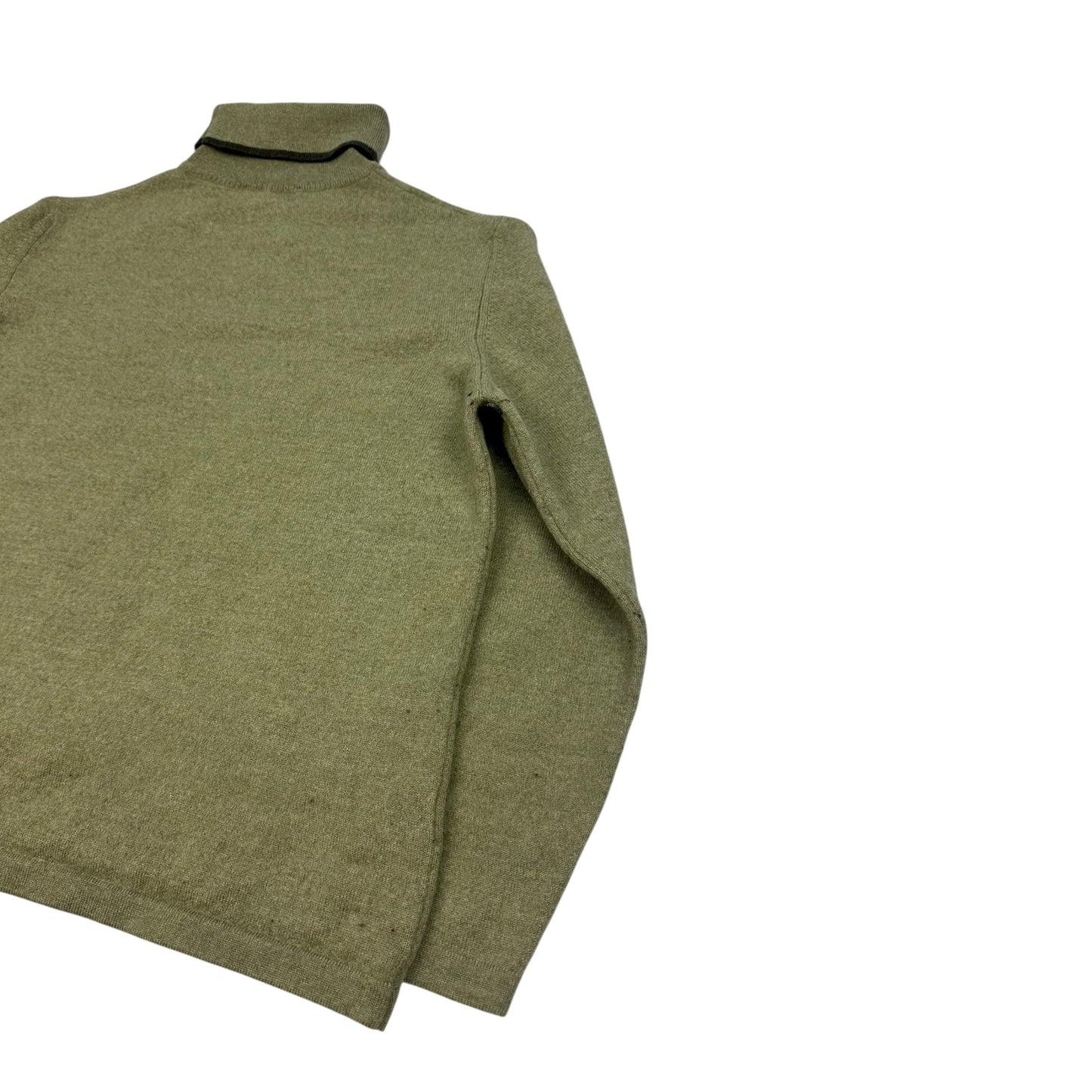 Vintage Burberry Rollkragenpullover grün 48