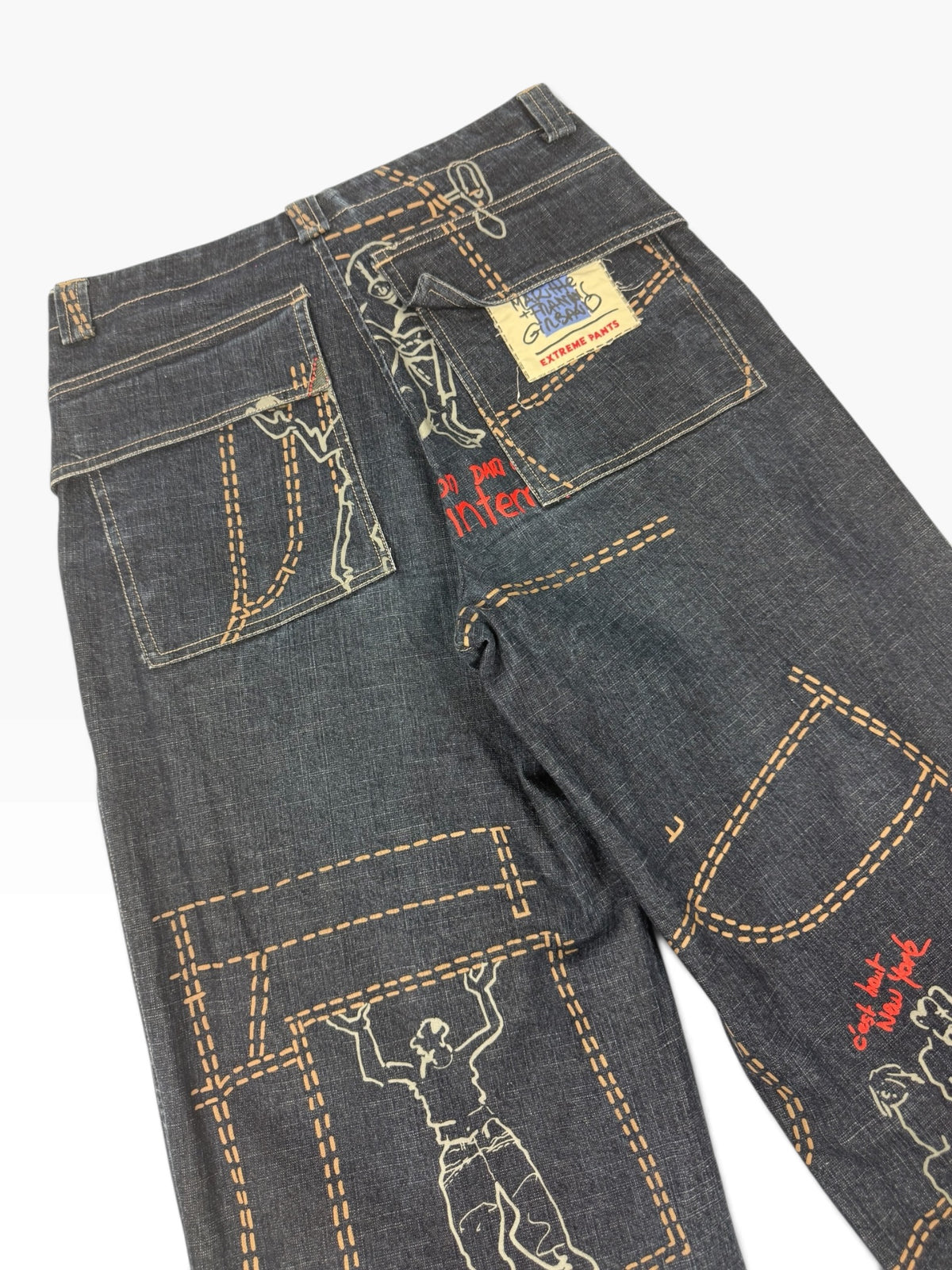 Vintage Marithé + François Girbaud "Grafitti" Pants