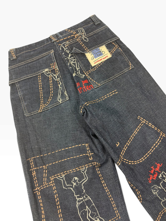 Vintage Marithé + François Girbaud "Grafitti" Pants