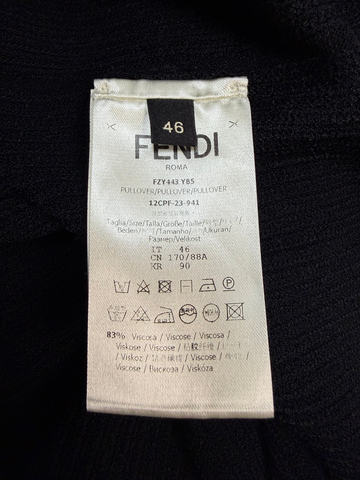 Vintage Fendi Knit T-Shirt