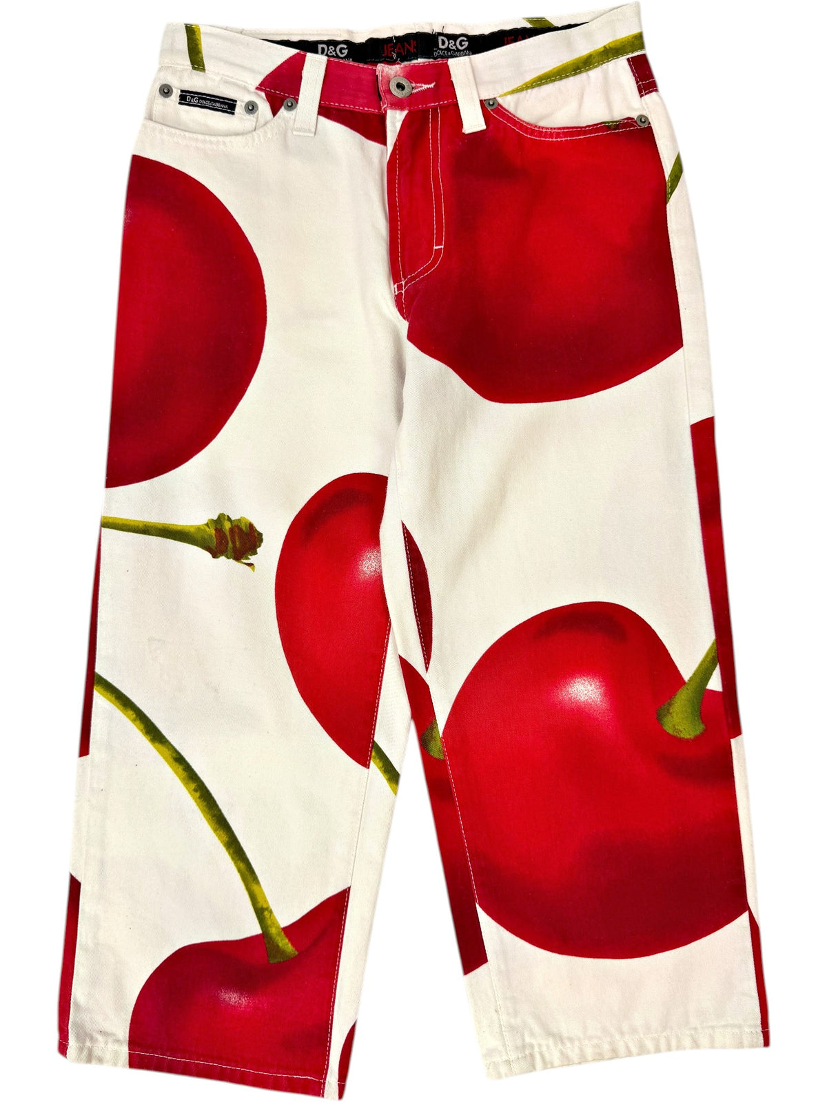 Vintage Dolce & Gabbana Cherry Capri Pants