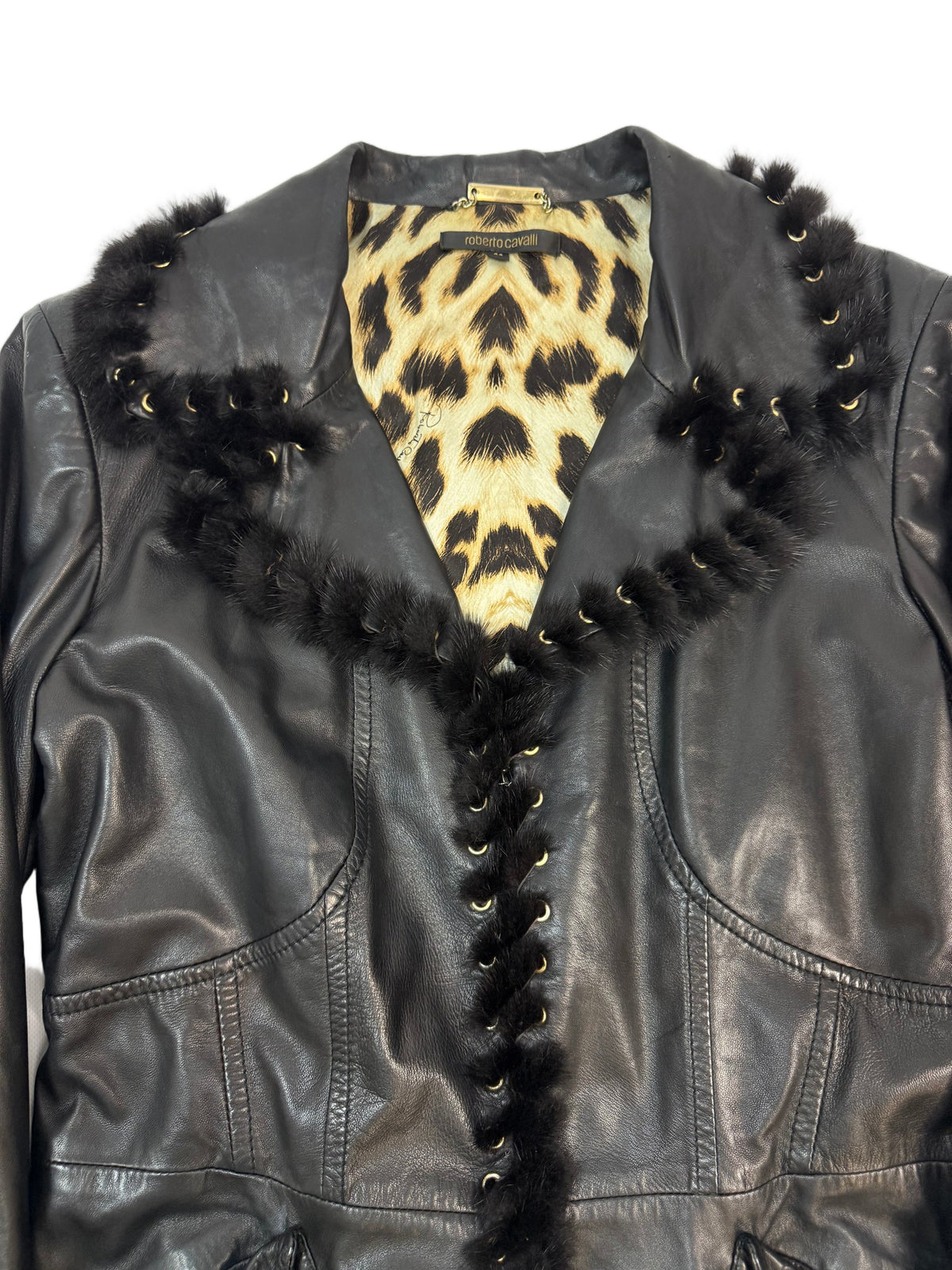 Roberto Cavalli FW 2006 Lederjacke