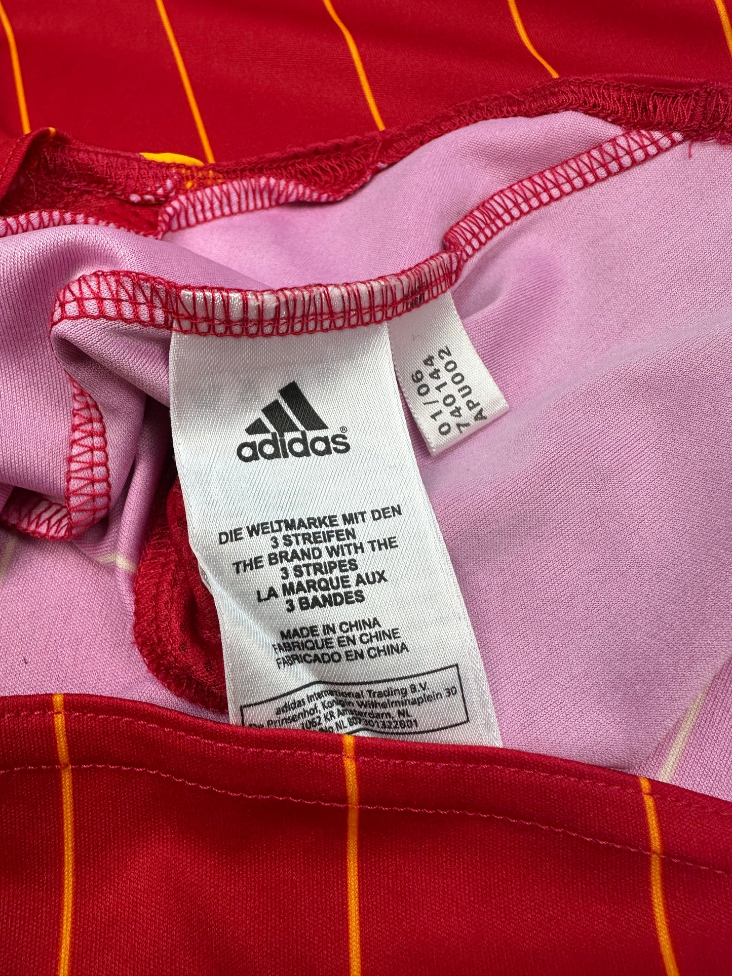 Vintage Adidas Spanien Fußballtrikot rot XL
