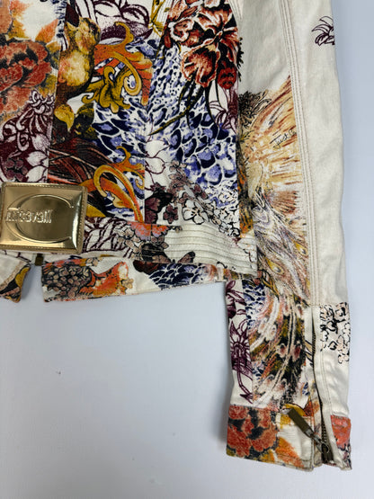 Vintage Just Cavalli Jacke weiß / orange Gr. S