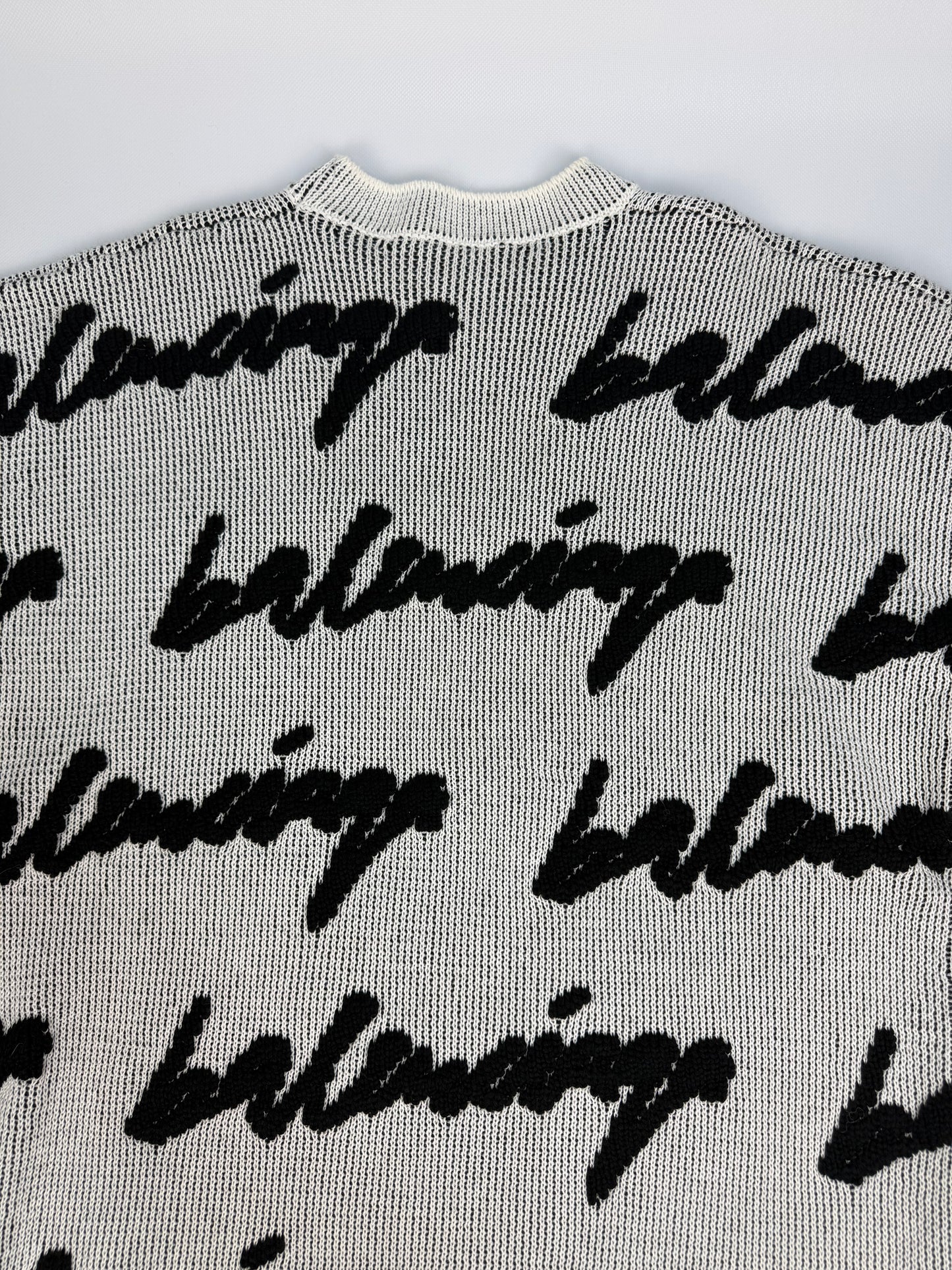 Balenciaga Pullover weiß / schwarz Gr. M