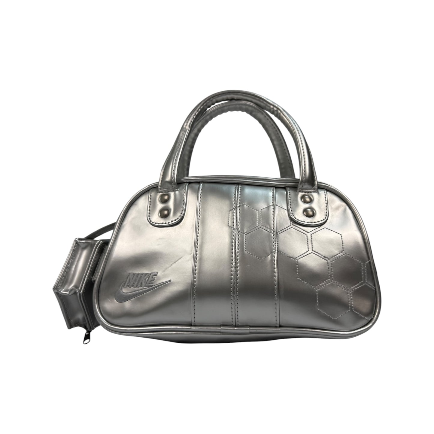 Vintage Nike Handtasche Silber 90s
