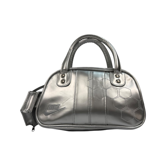 Vintage Nike Handtasche Silber 90s