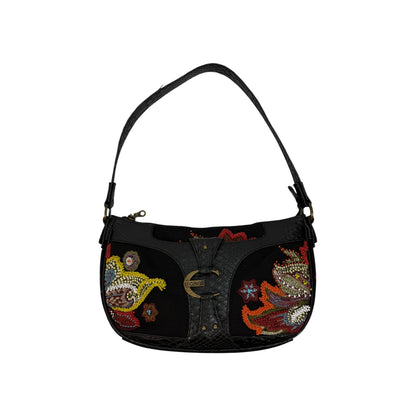 Vintage Just Cavalli Bag schwarz / bunt
