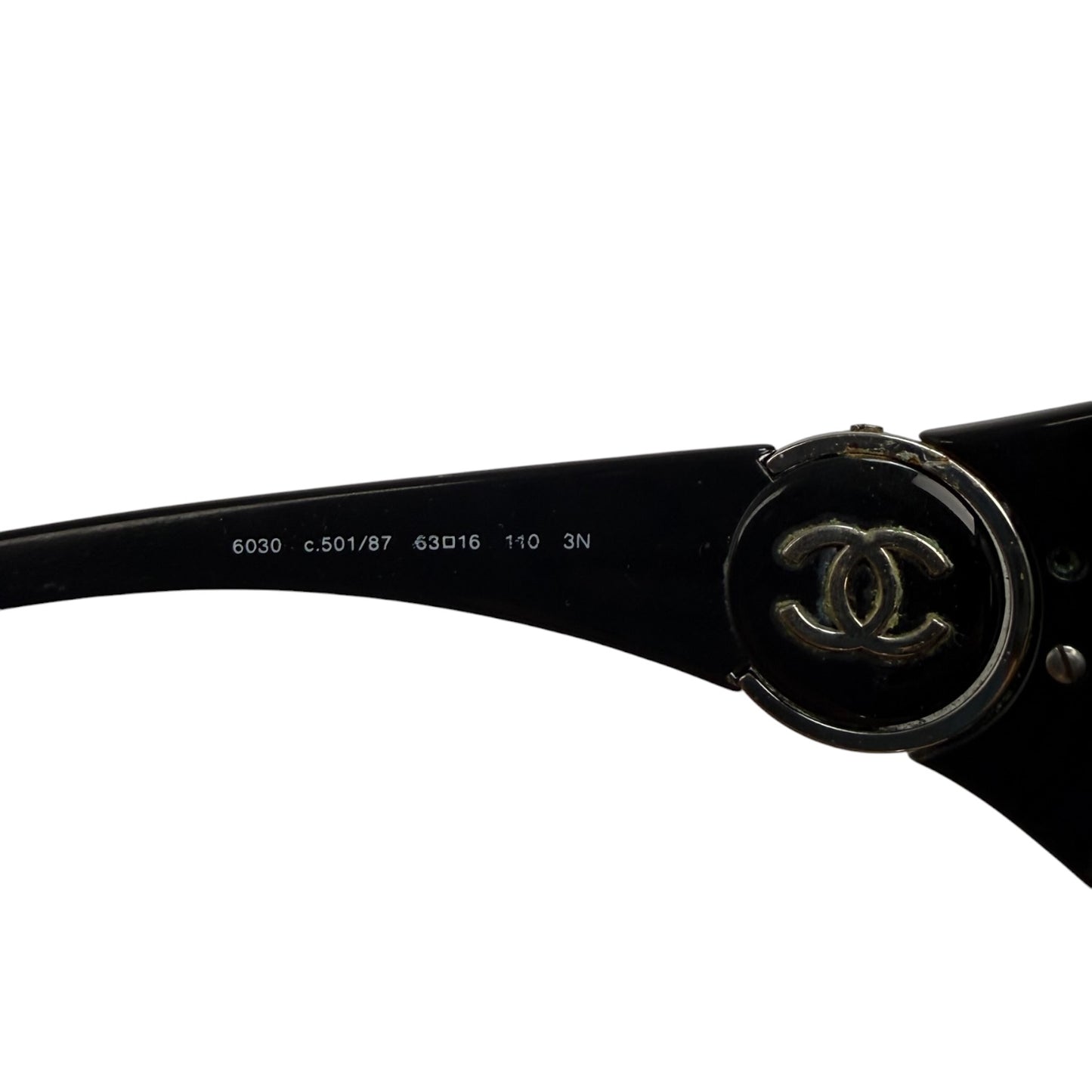 Vintage Chanel Sonnenbrille schwarz