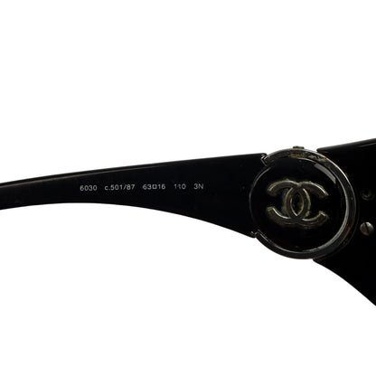 Vintage Chanel Sonnenbrille schwarz