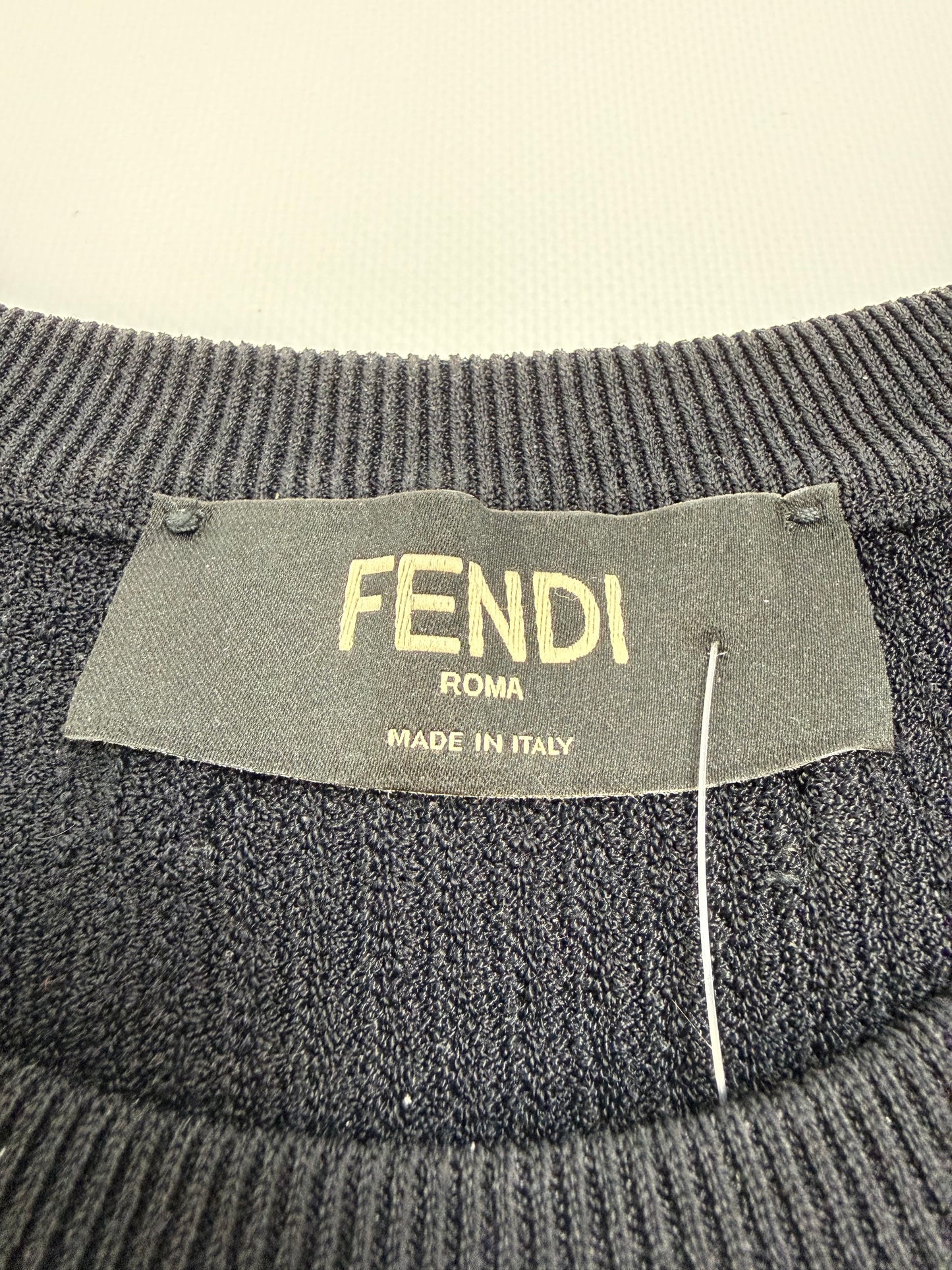 Fendi Slim Fit T-Shirt schwarz Gr. 46