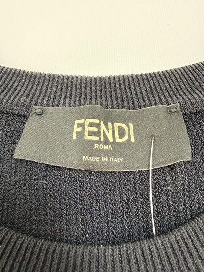 Fendi Slim Fit T-Shirt schwarz Gr. 46