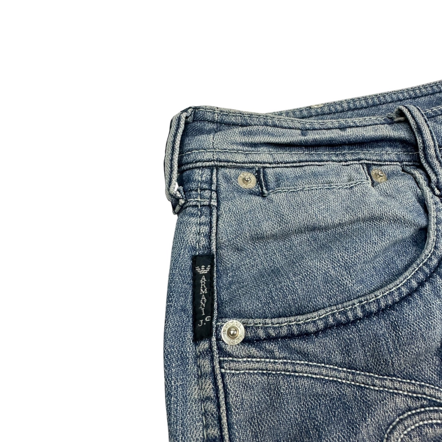 Vintage Armani Jeans Rock blau 46