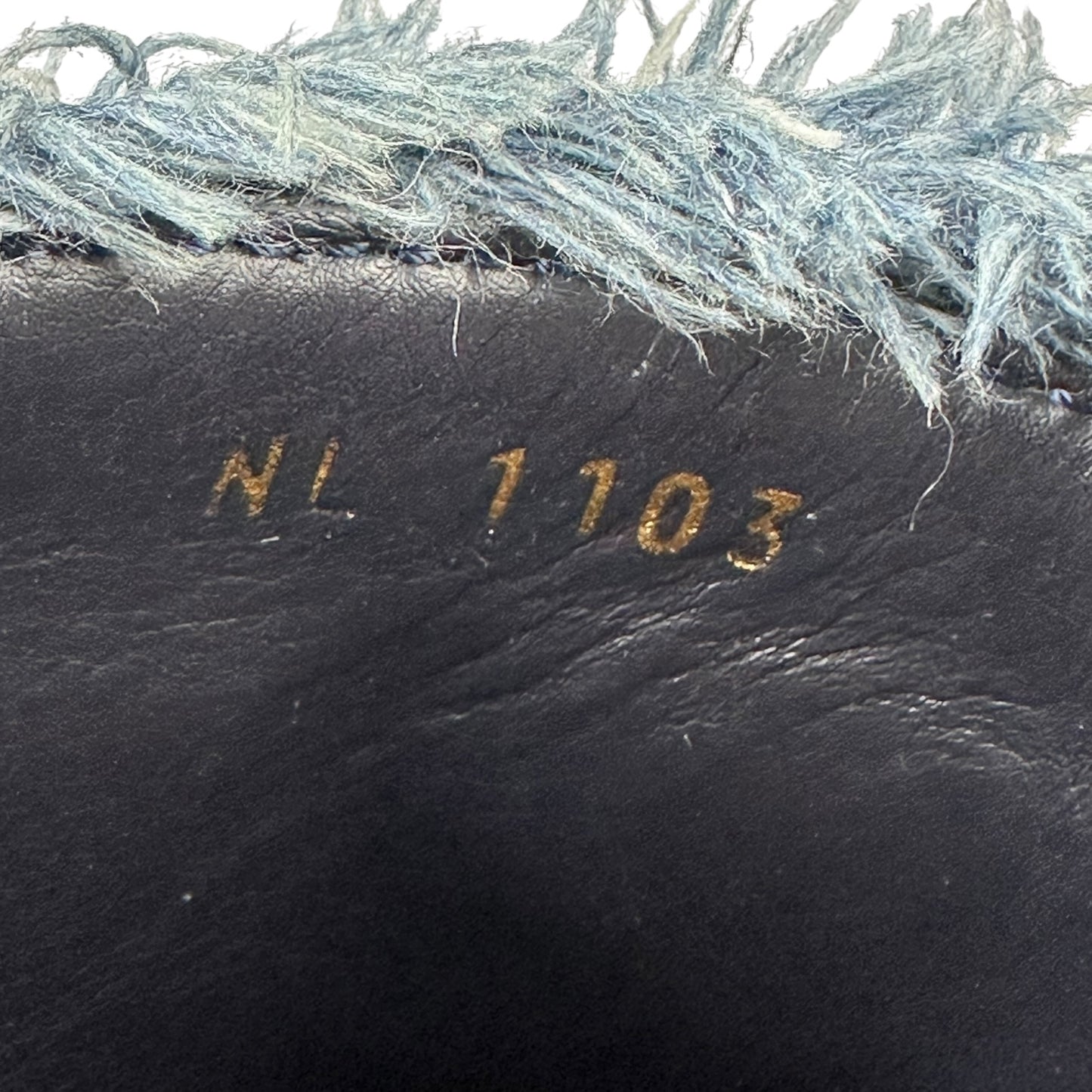 Vintage Louis Vuitton Heels Denim / Holz 38