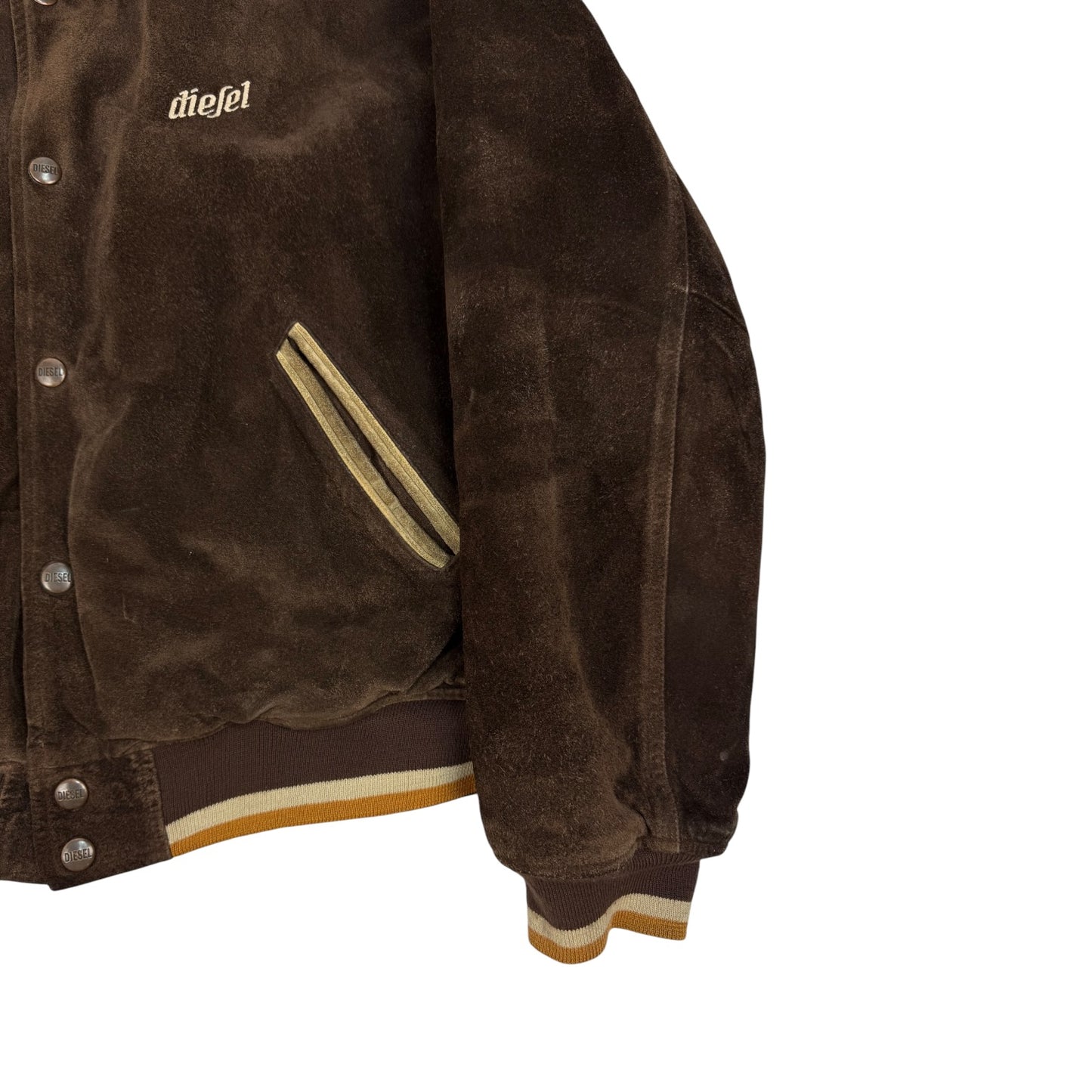 Vintage Diesel Lederjacke braun Gr. L 90s