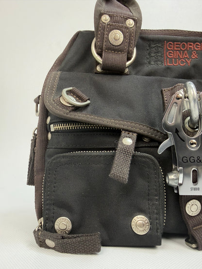 GG&L Handtasche Scandybabyan Schwarz / Braun