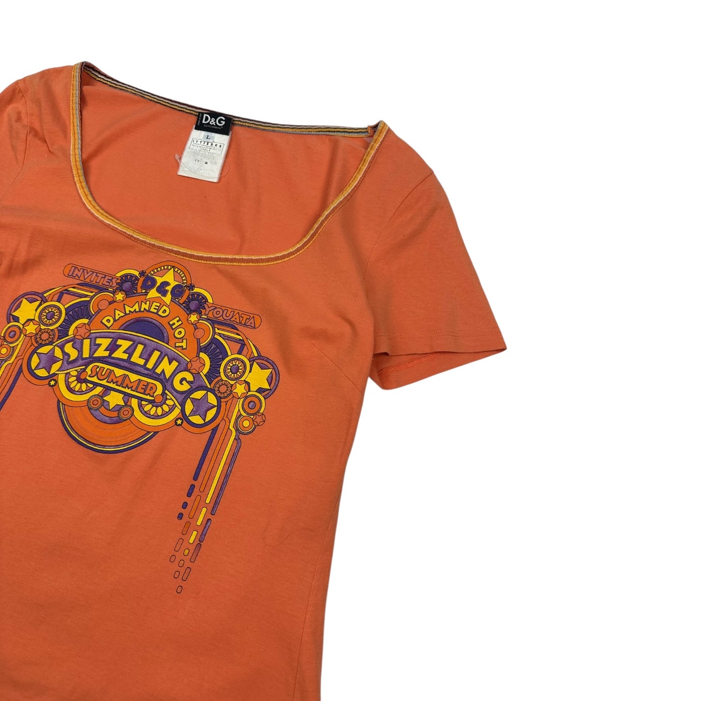 Vintage Dolce & Gabbana T-Shirt orange Damen L