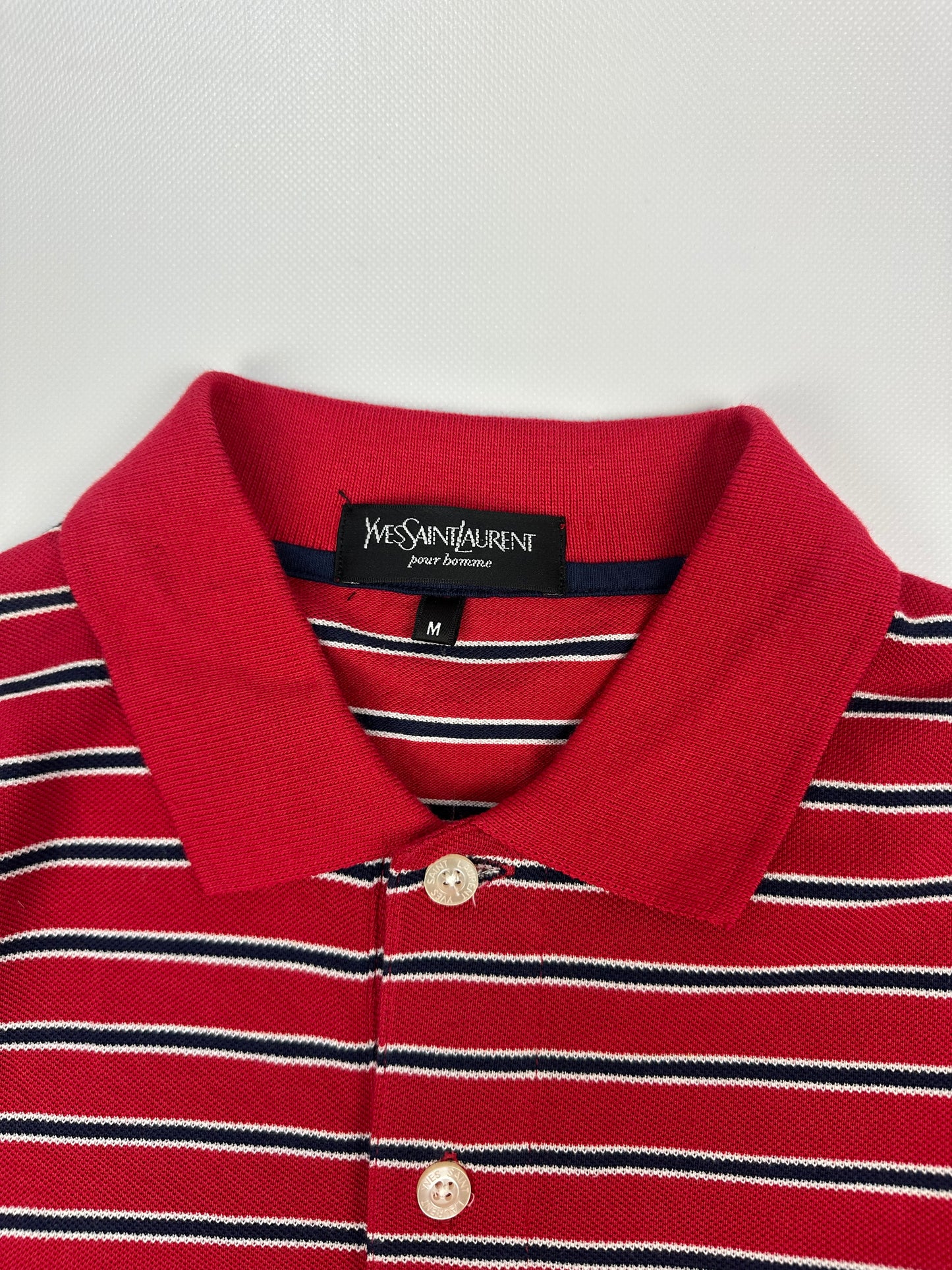 Vintage Yves Saint Laurent Polohemd rot Gr. L