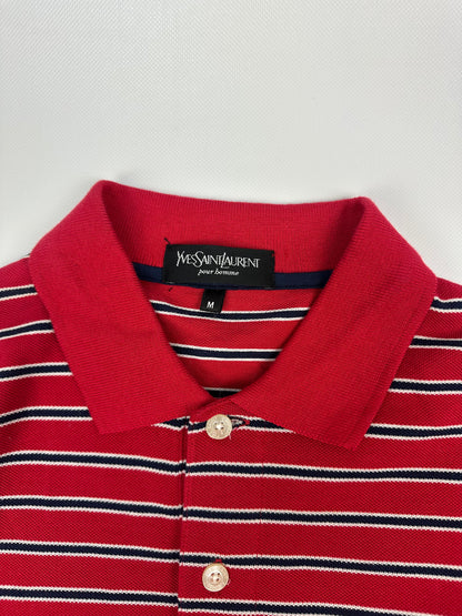 Vintage Yves Saint Laurent Polohemd rot Gr. L