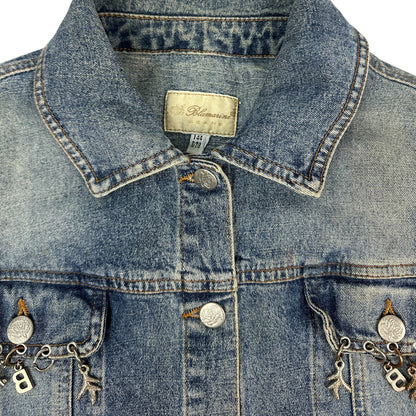 Vintage Blumarine Jeans Jacke blau Damen S