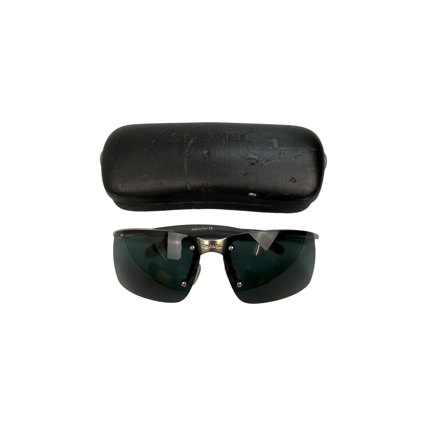 Vintage Chanel Sonnenbrille Silber