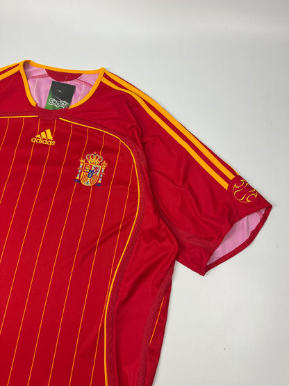 Vintage Adidas Spanien Fußballtrikot rot XL