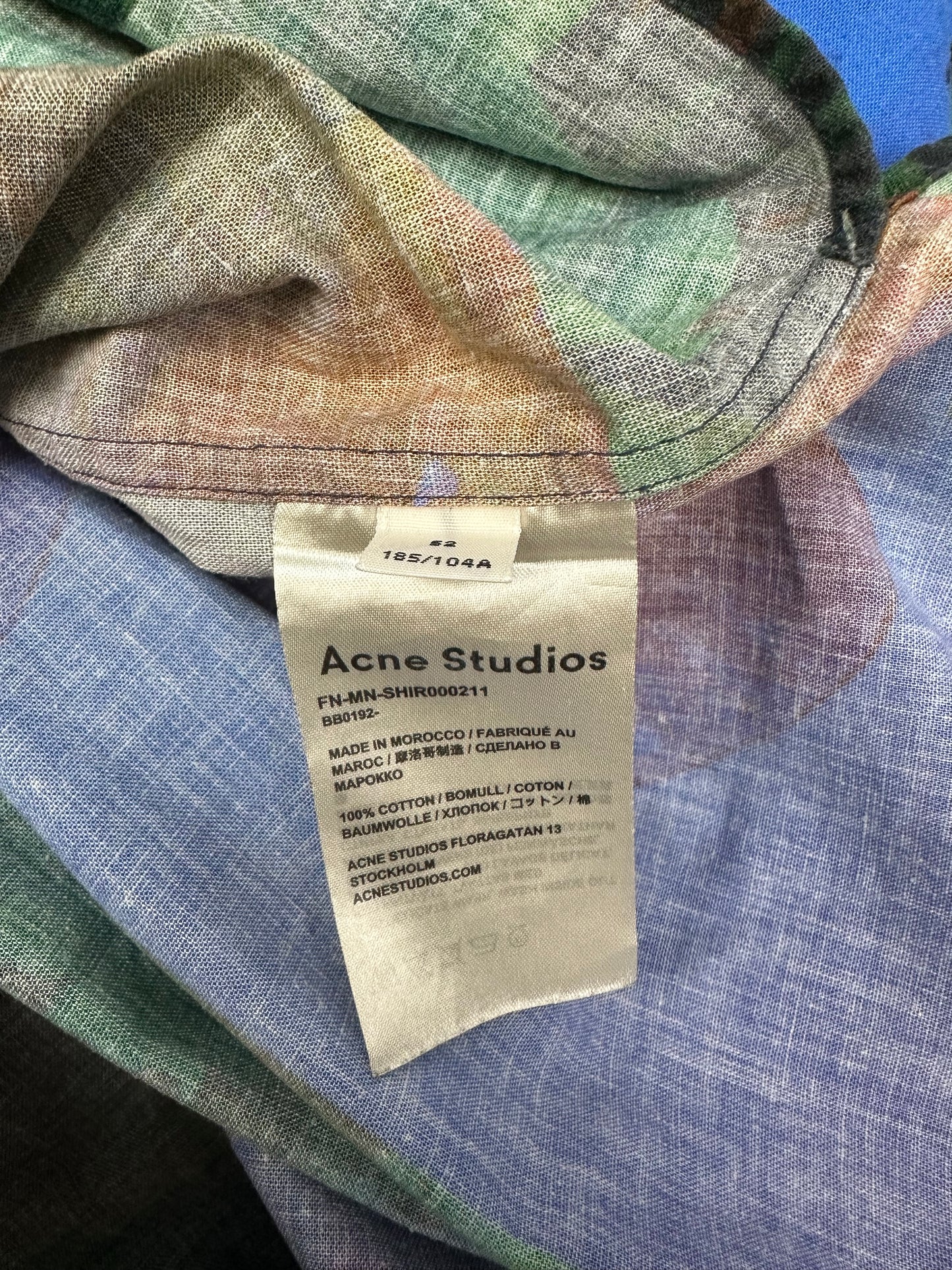 Acne Studios Hemd bunt Gr. 52