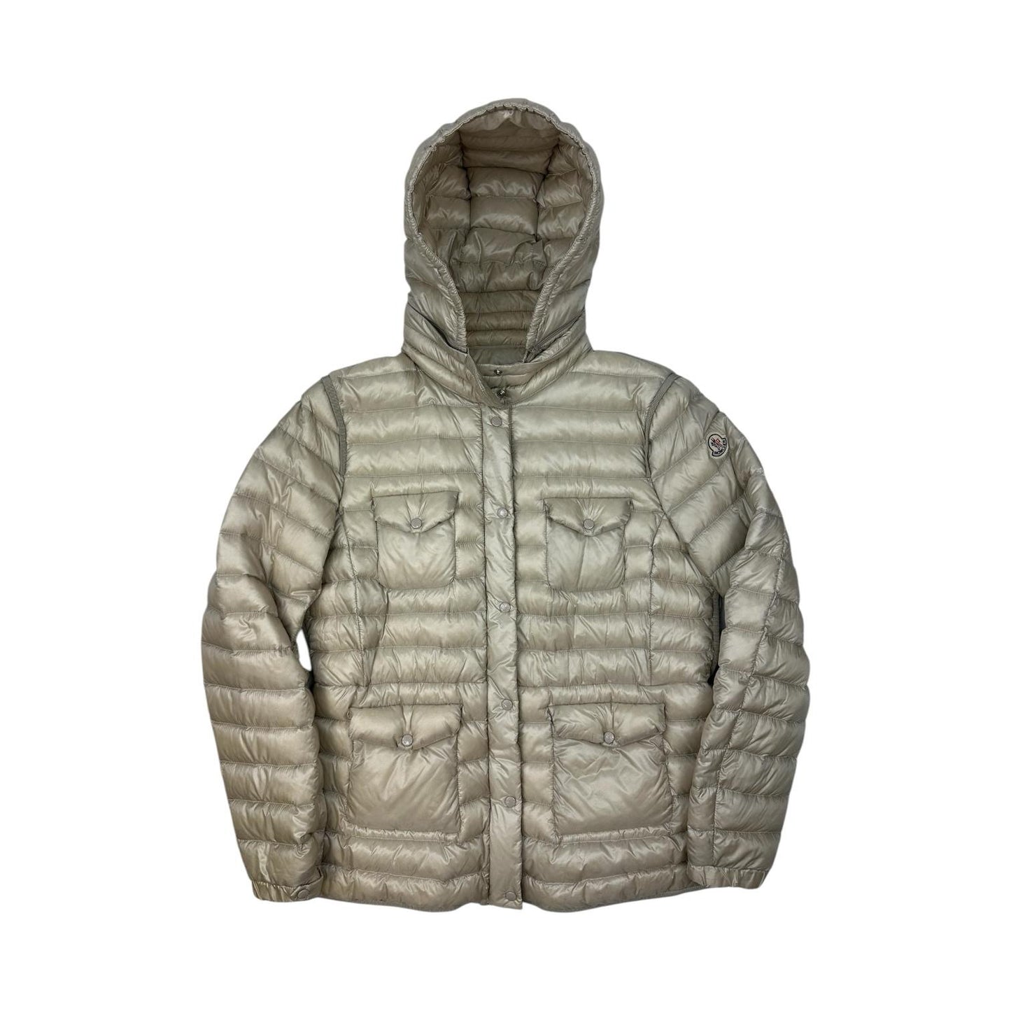 Vintage Moncler Jacke creme Damen XL (5)