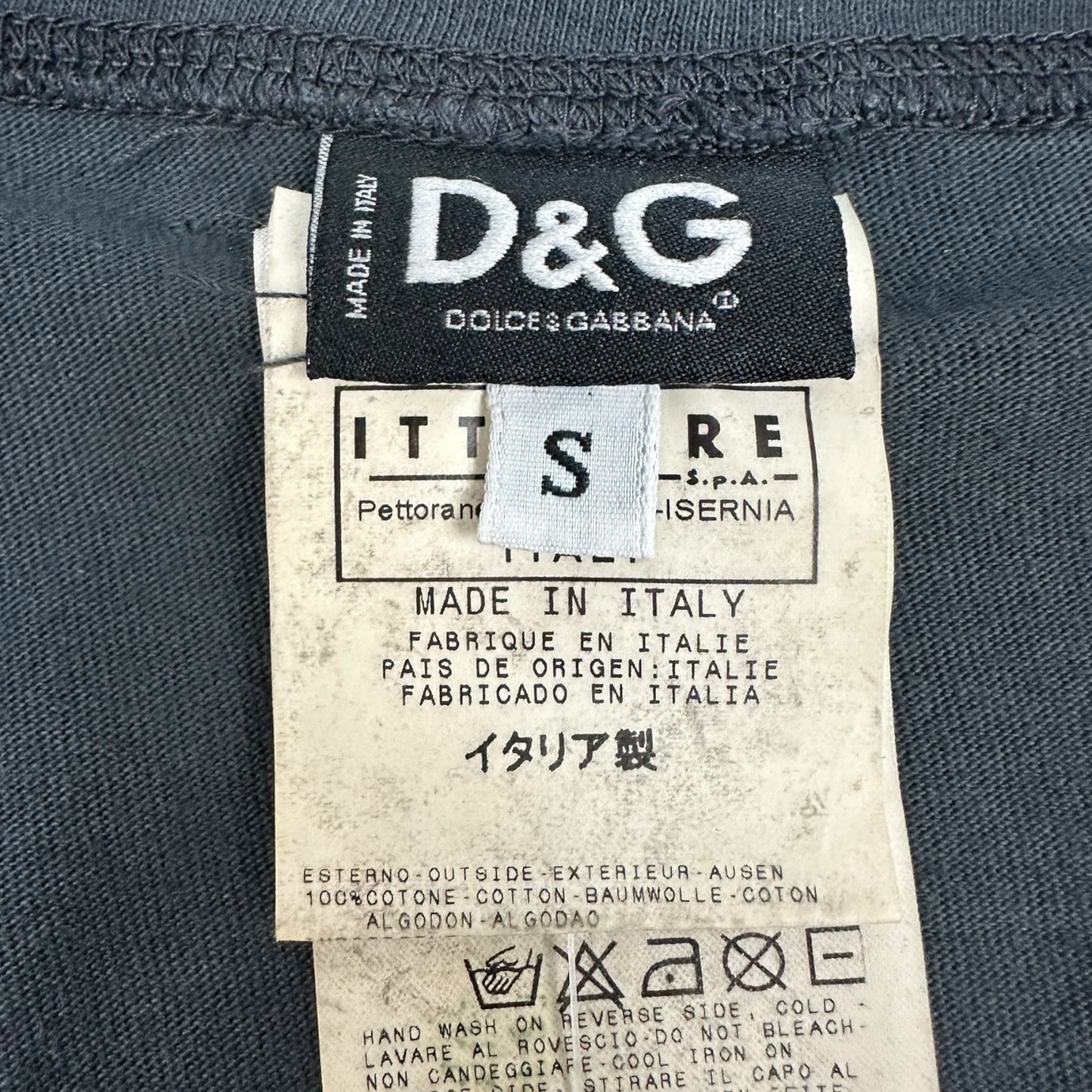 Vintage Dolce & Gabbana Halfzip Pullover dunkelgrau S