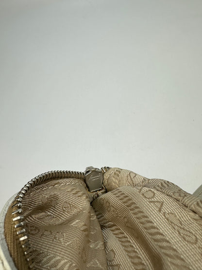 Prada Jacquard Handtasche beige/braun